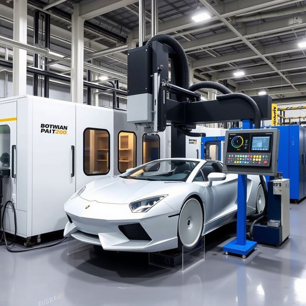 Automated CNC machining line for automotive parts